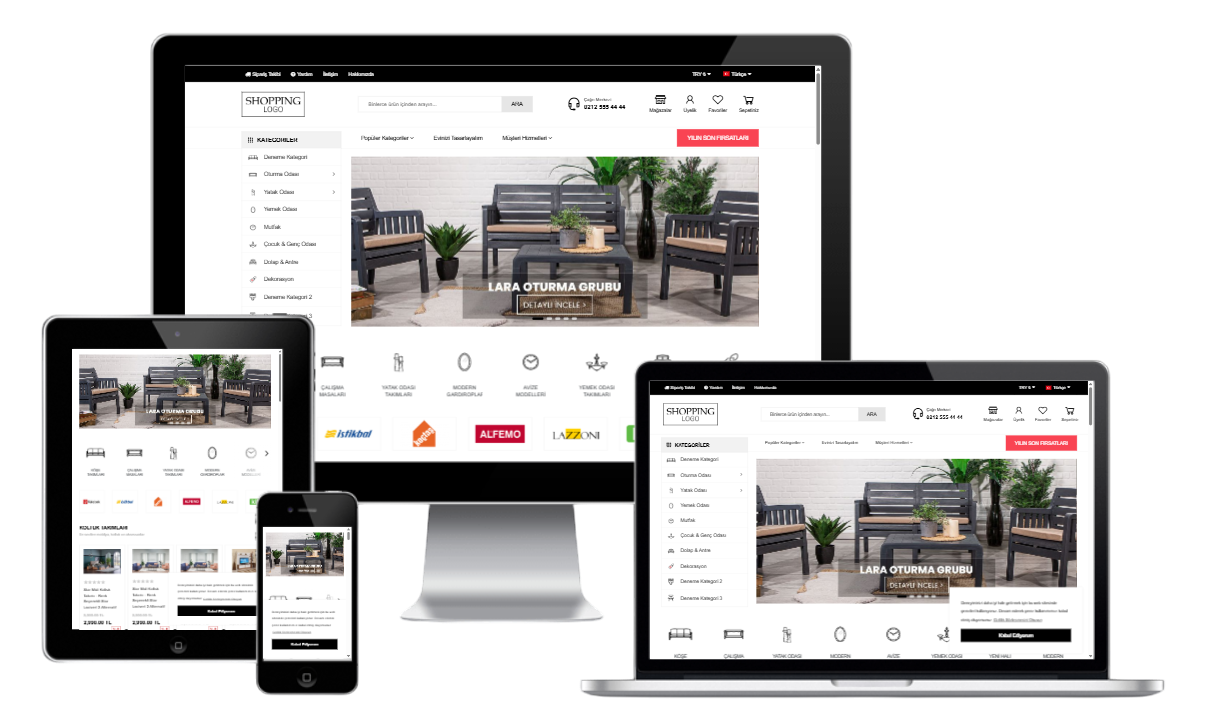 Mobilya Satış E-Ticaret Konsepti 3