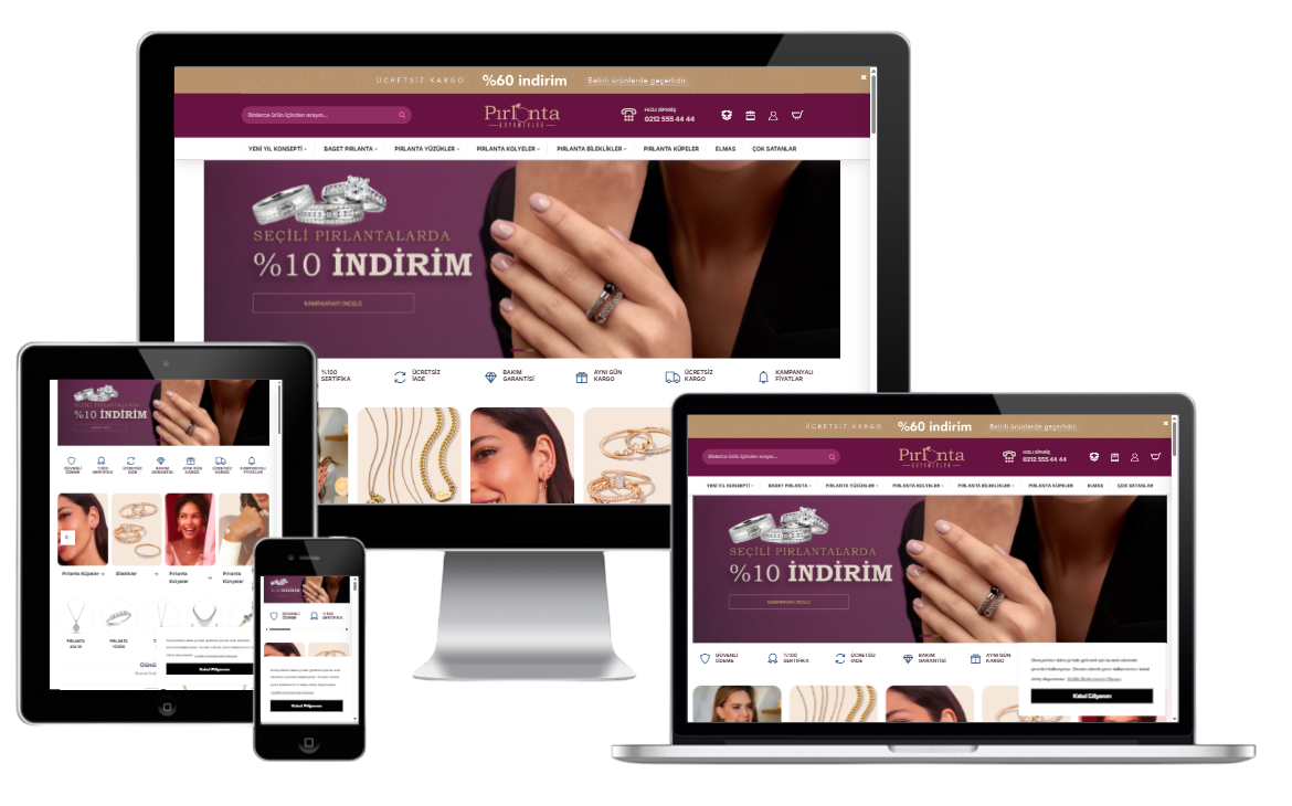 Mücevher & Takı E-Ticaret Konsepti 1