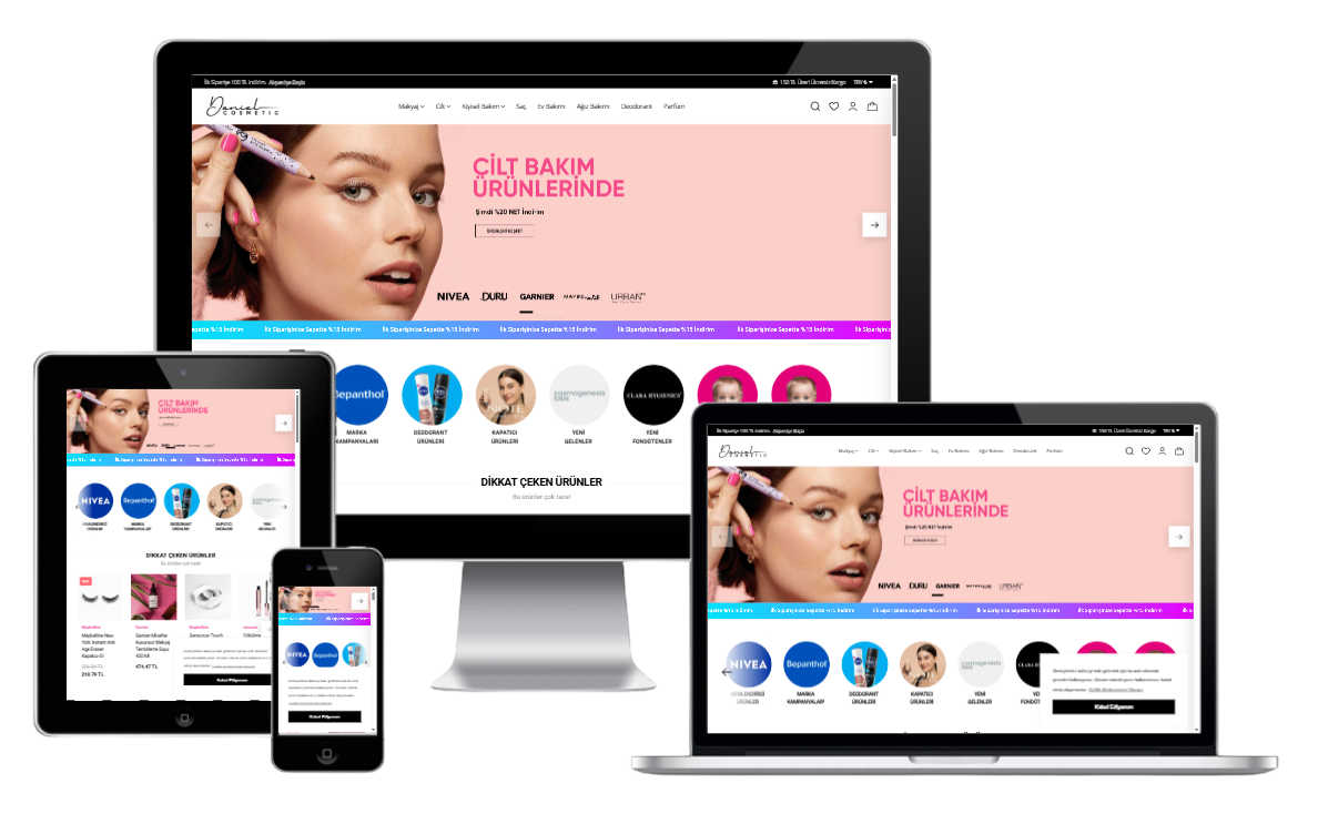 Kozmetik & Bakım E-Ticaret Konsepti 2