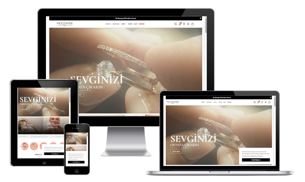 Mücevher & Takı E-Ticaret Konsepti 3