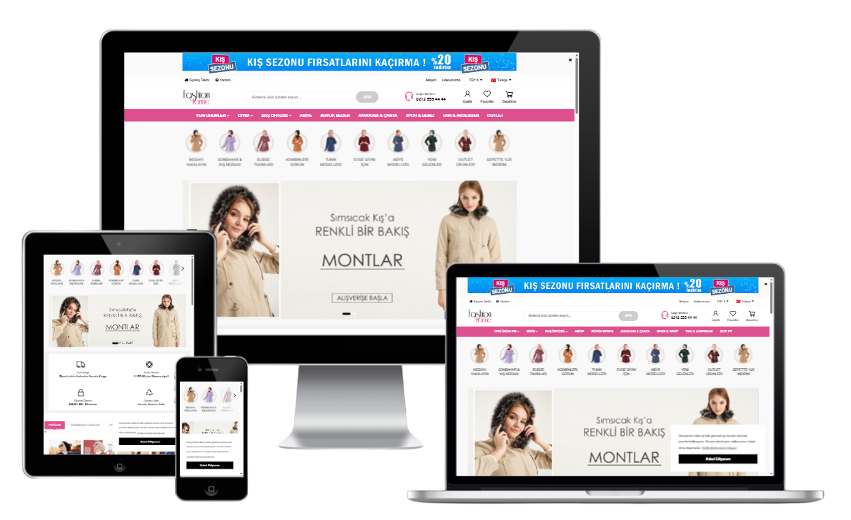 Giyim & Moda E-Ticaret Konsepti 2
