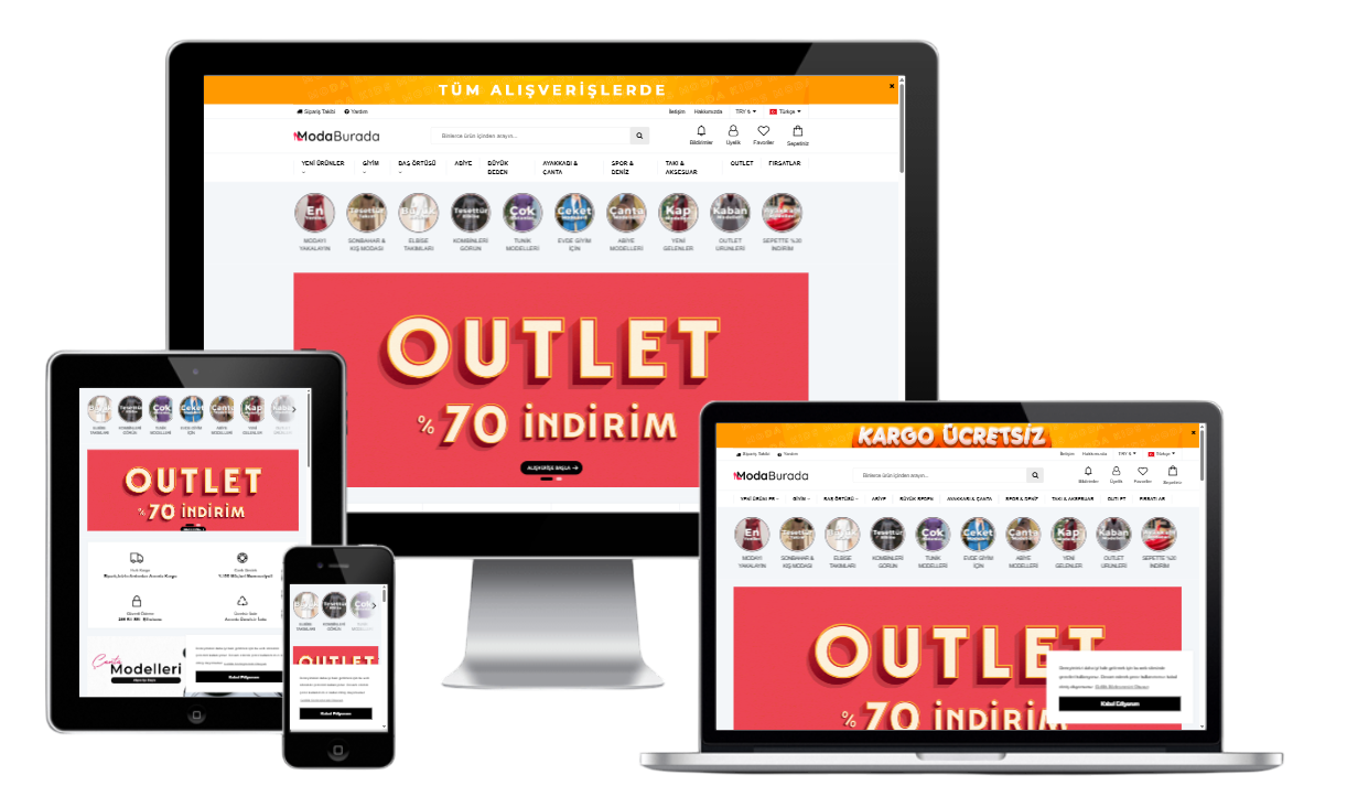 Giyim & Moda E-Ticaret Konsepti 3