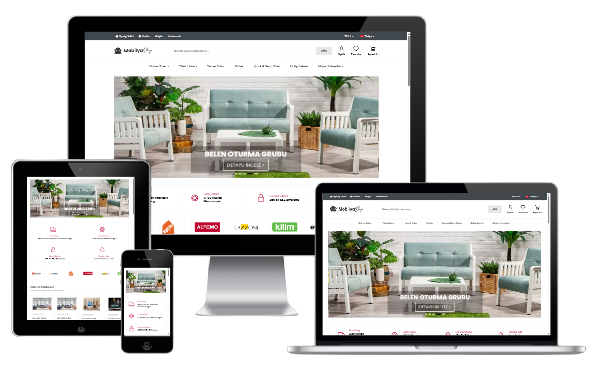 Mobilya Satış E-Ticaret Konsepti 2