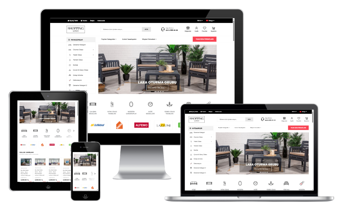 Mobilya Satış E-Ticaret Konsepti 3