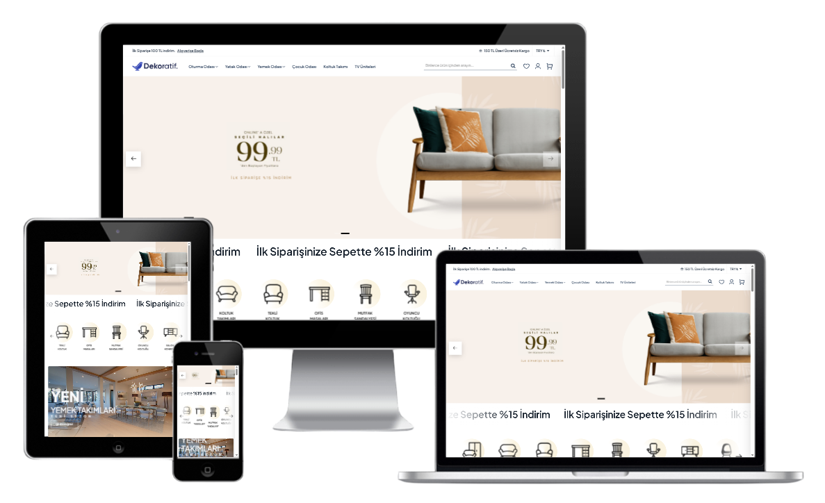 Mobilya Satış E-Ticaret Konsepti 4