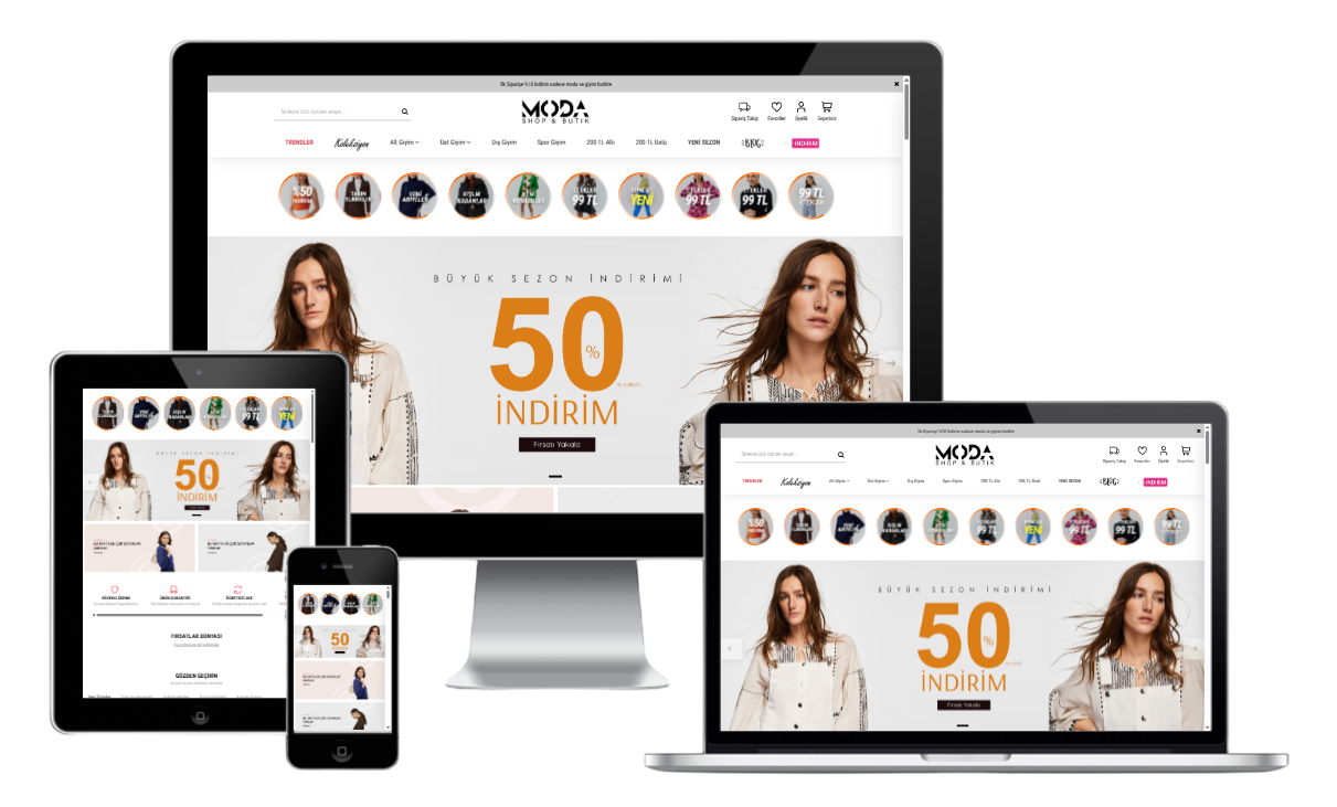 Giyim & Moda E-Ticaret Konsepti 5