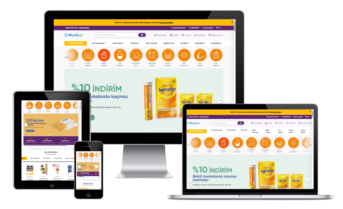 Medikal & Eczane E-Ticaret Konsepti 2
