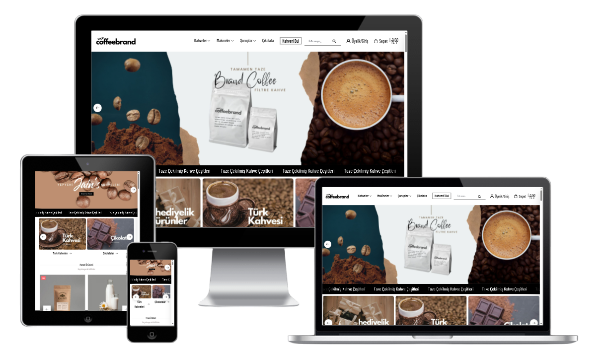 Kahve & Çikolata E-Ticaret Konsepti 3