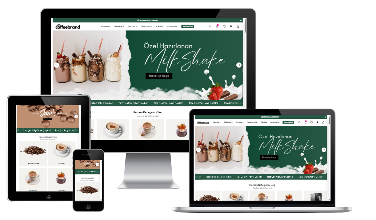 Kahve & Çikolata E-Ticaret Konsepti 4