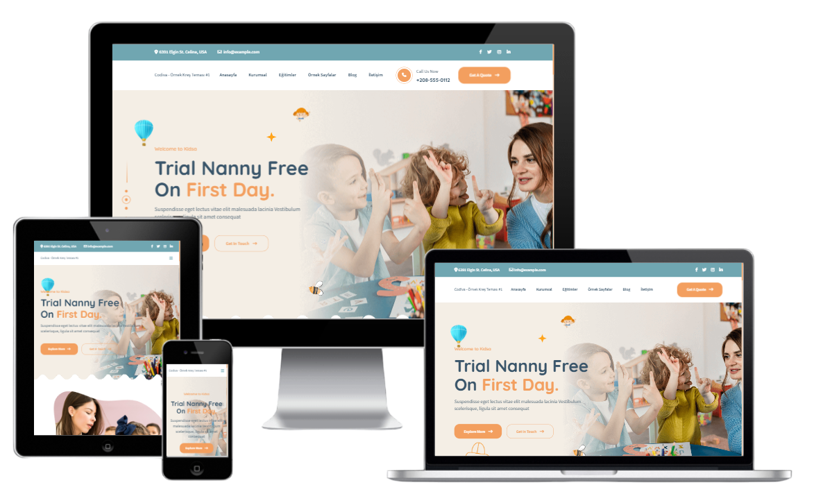 Kreş & Anaokulu Teması 4