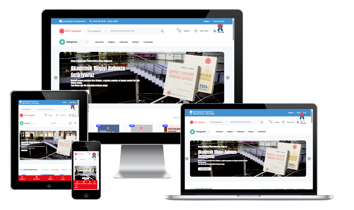 Kitabevi E-Ticaret Konsepti 1